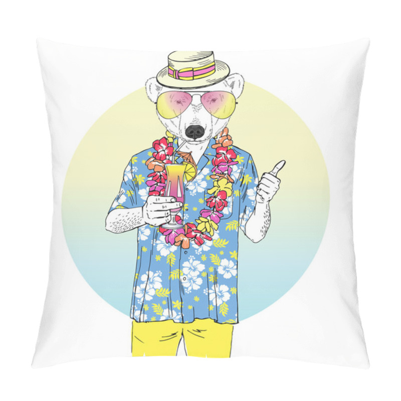 Personality  Polar Bear Dressed Up  Pillow Covers