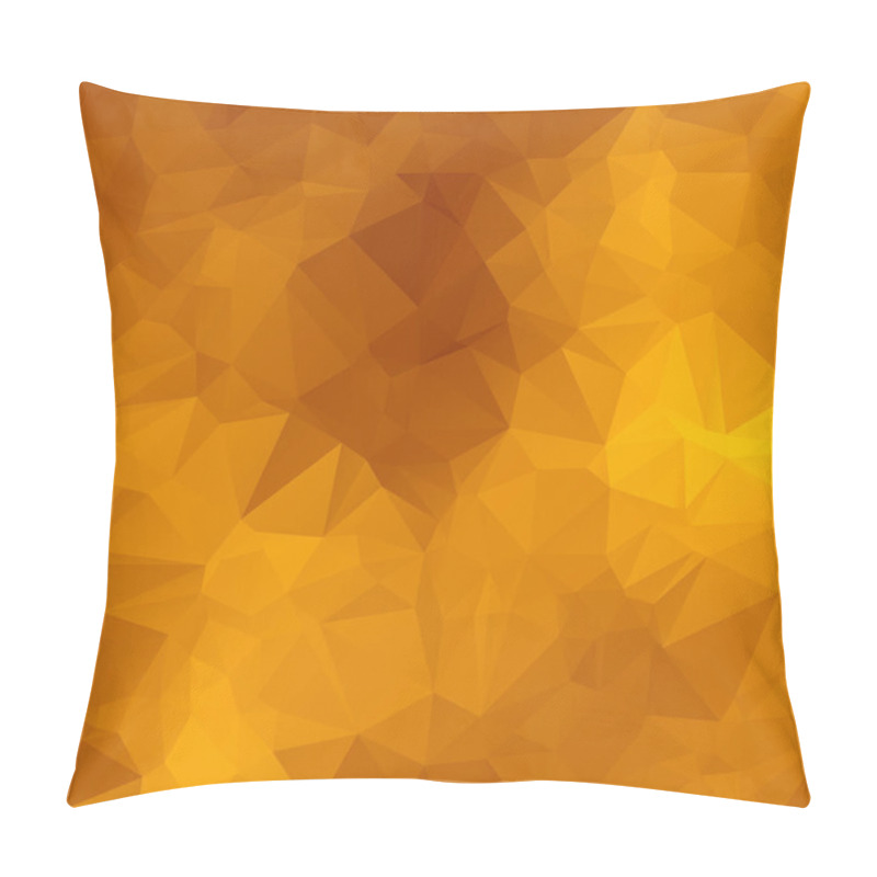 Personality  Abstract Shades Of Orange Abstract Polygonal Geometric Background (low Poly). Vector Illustration Pillow Covers