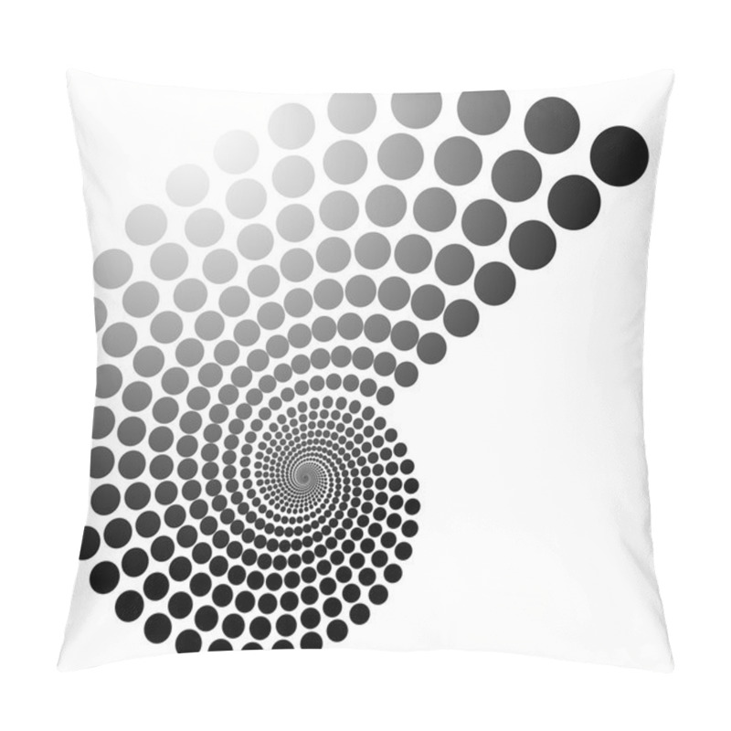 Personality  Dotted Spiral Abstract Element Pillow Covers