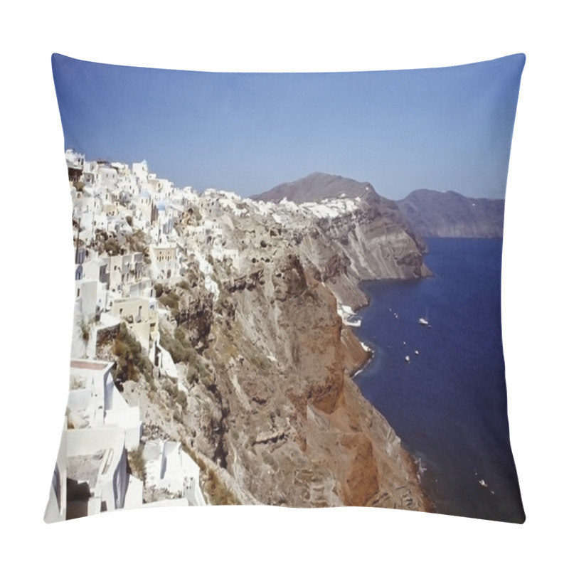 Personality  Summer Holiday In Santorini Pillow Covers