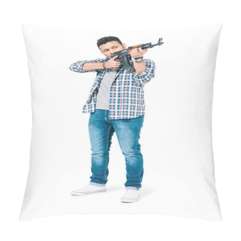 Personality  African American Man With Rifle Pillow Covers