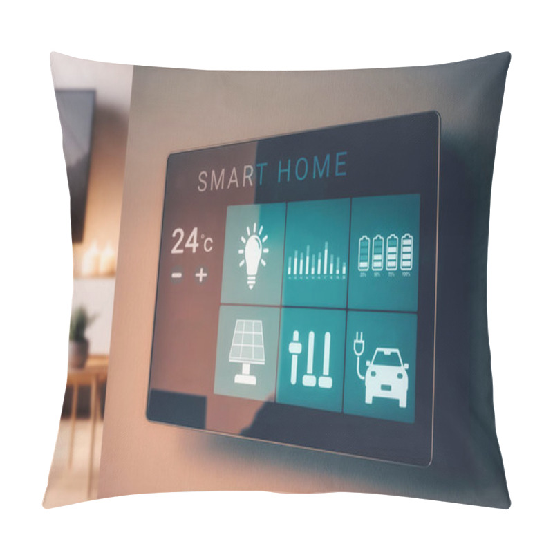 Personality  Smart Screen With Smart Home With Modern Living Room Pillow Covers