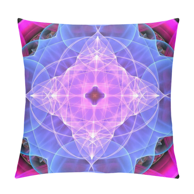 Personality  Background Deco Symmetrical Abstract, Seamless With Sacred Geometry In Mandala. Pillow Covers