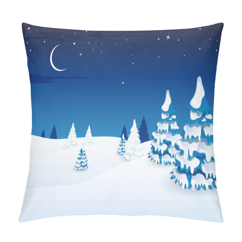 Personality  Winter Scene - Christmas Card Pillow Covers