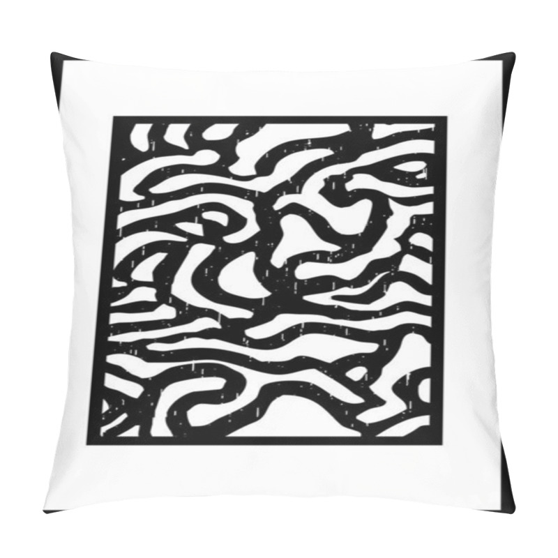 Personality  Abstract Black And White Pattern. For Use In Graphics.  Pillow Covers