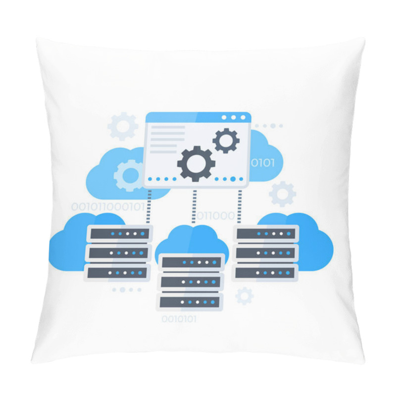 Personality  Server Control Panel, Hosting Software Vector Pillow Covers