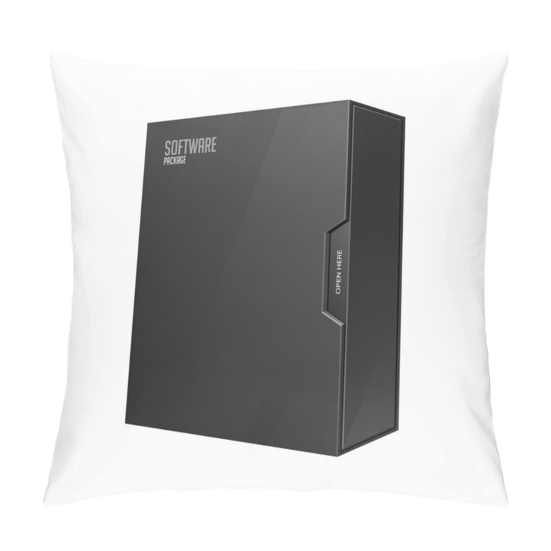 Personality  Modern Software Package Box Black With DVD Or CD Disk Pillow Covers