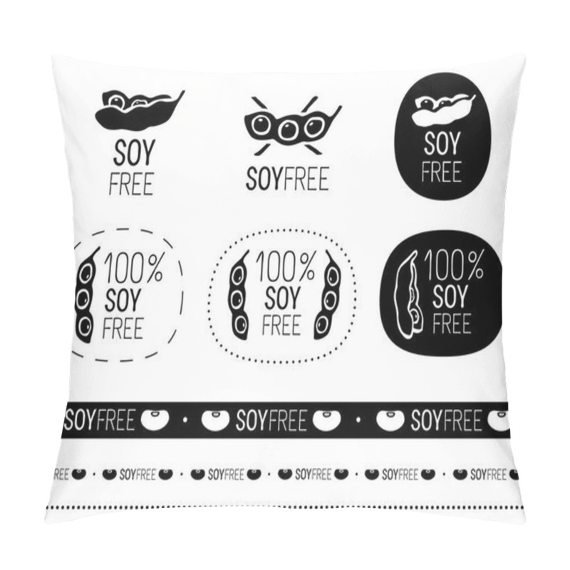 Personality  Vector Soy Free Sign Set Pillow Covers