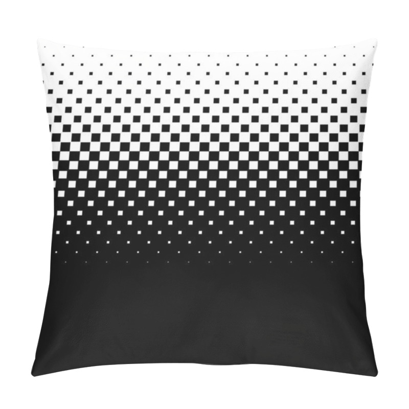 Personality  Linear Square Halftone, Screentone Element. Squares Geometric Pattern, Background Texture Pillow Covers