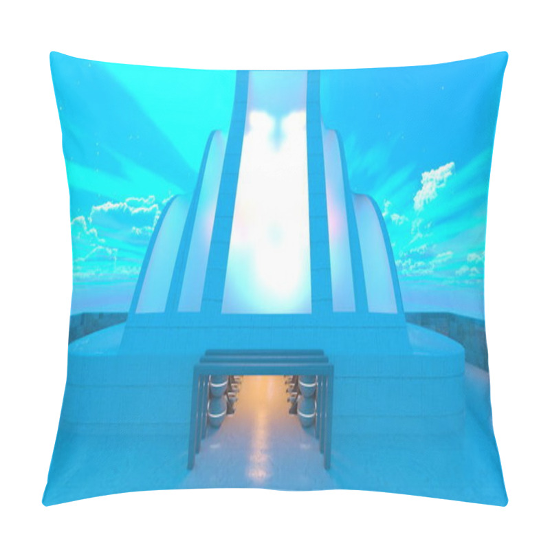 Personality  3D CG Rendering Of The Space Station Pillow Covers