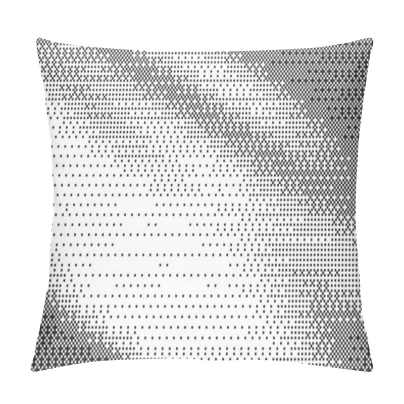 Personality  Pixel Pattern Background. Bitmap Texture Of Retro Computer Game. Dotted Dither Gradient Bg. Abstract Glitch Gradation Screen Tone With Mosaic Effect. Vector Wallpaper Pillow Covers