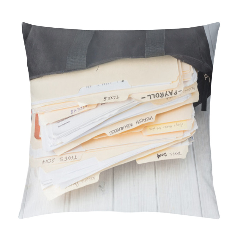 Personality  Small Business Bookkeeping Files Pillow Covers