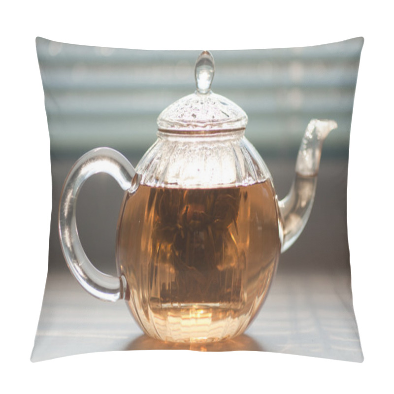 Personality  Teapot With Green Tea Pillow Covers