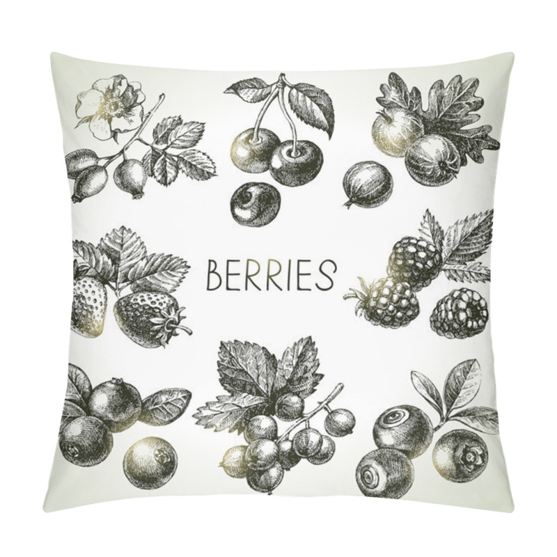 Personality  Illustration Of Eco Food Pillow Covers