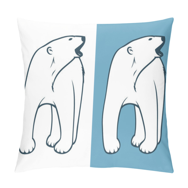 Personality  Polar Bear Pillow Covers