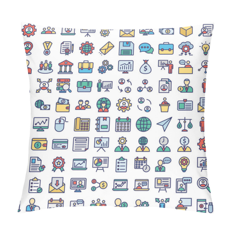 Personality  Corporate Vector Isolated Vector Icons Set Every Single Icon Can Be Easily Modified Or Edit Pillow Covers