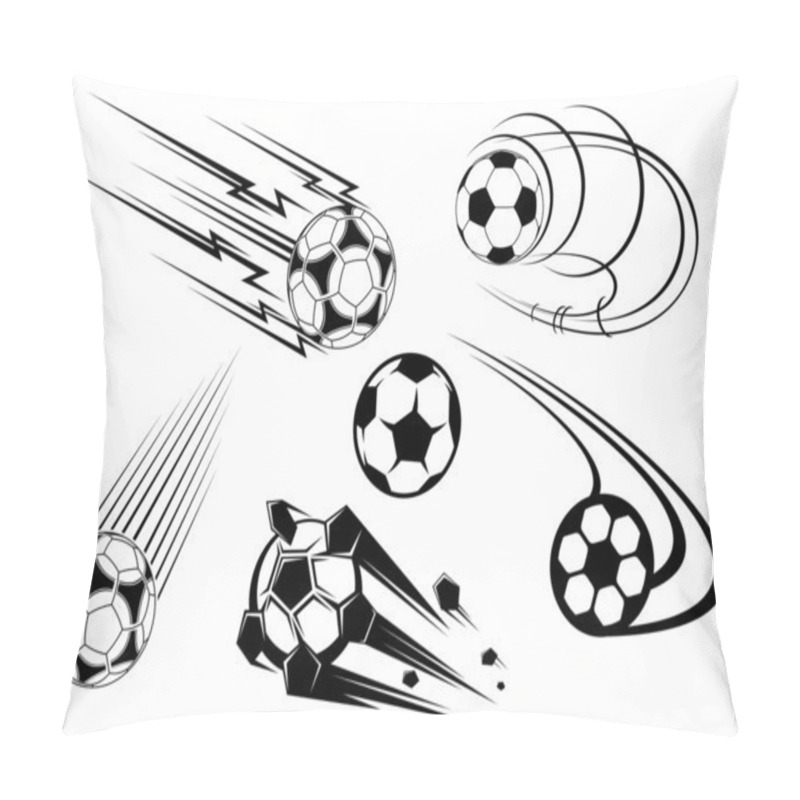 Personality  Football And Soccer Symbols And Mascots Pillow Covers