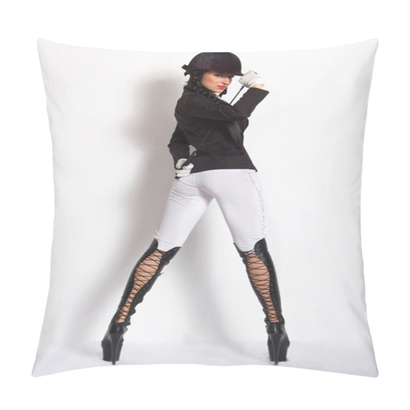 Personality  Horsewoman. Pillow Covers