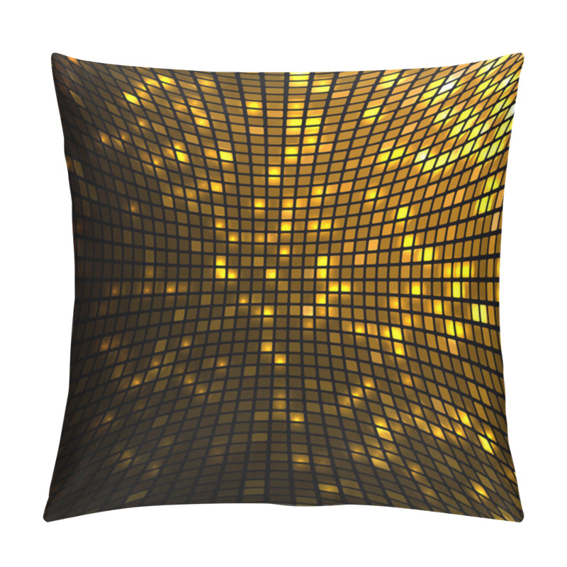 Personality  Gold Mosaic  Square With Round Corners Pillow Covers