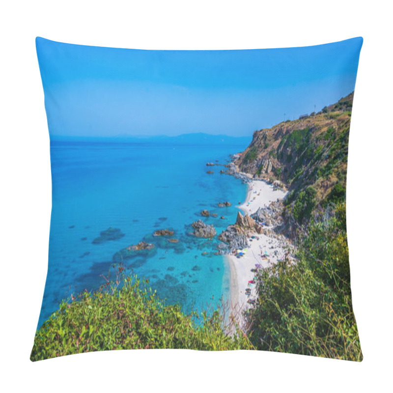 Personality  Marinella Di Zambrone - Paradise White Beach In Calabria At Beautiful Coast - Close To  Tropea - Travel Destination In Italy Pillow Covers