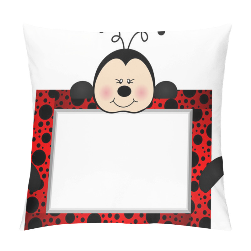 Personality  Lovely Ladybird With Bank Label Pillow Covers