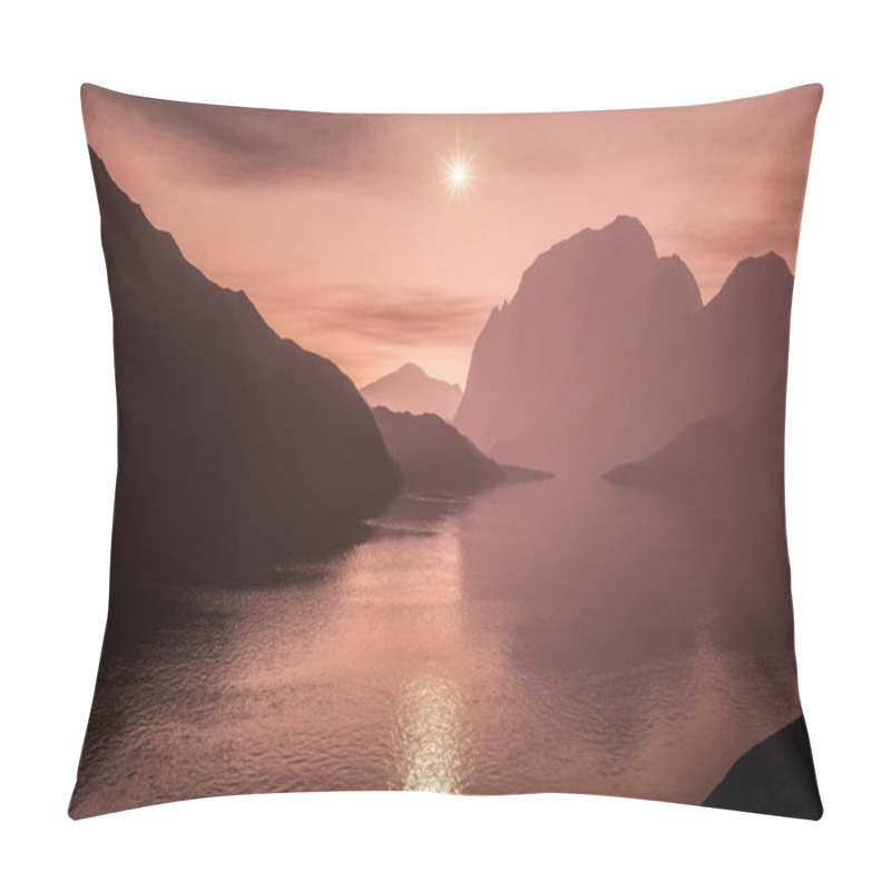 Personality  Fantasy Landscape Scenery Without Vegetation Pillow Covers