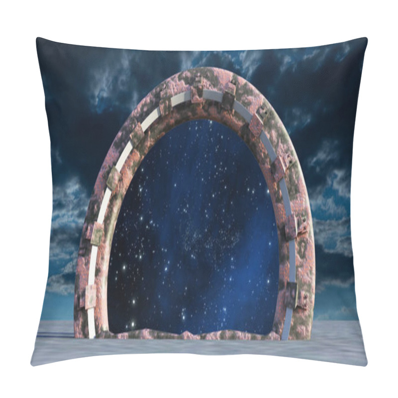 Personality  Space Gate  3d Rendering Pillow Covers