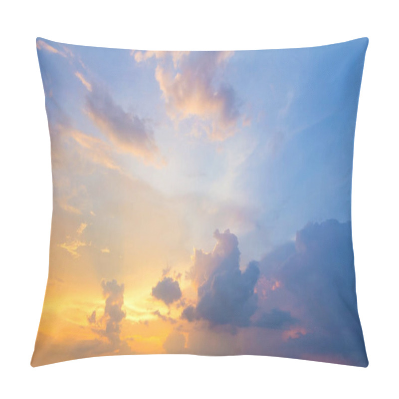 Personality  Fiery Orange Sunset Sky. Beautiful Sky. Pillow Covers