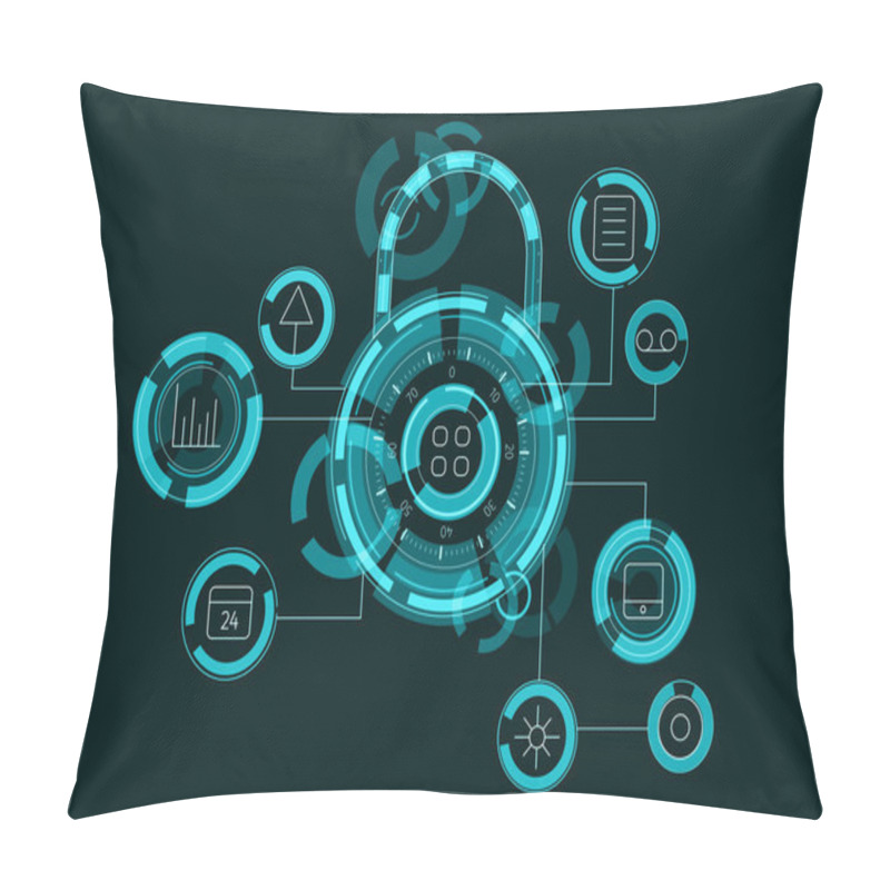 Personality  Media Interface Background Pillow Covers