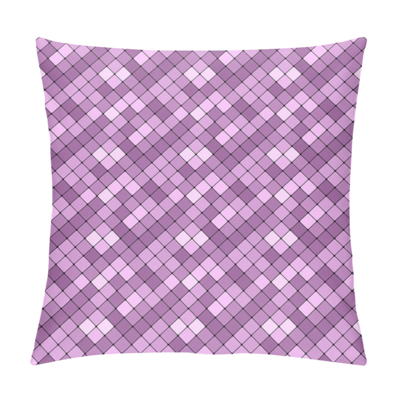 Personality  Seamless Geometrical Abstract Diagonal Square Pattern Background Pillow Covers