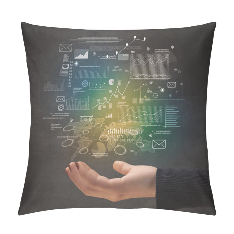 Personality  Hand Holding Business Plan  Pillow Covers