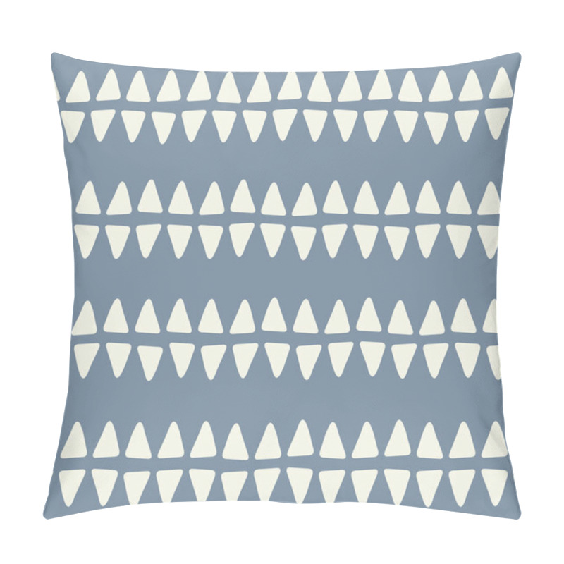 Personality  Vector Triangle Seamless Repeat Geometric Pattern In Grey And White. Pillow Covers