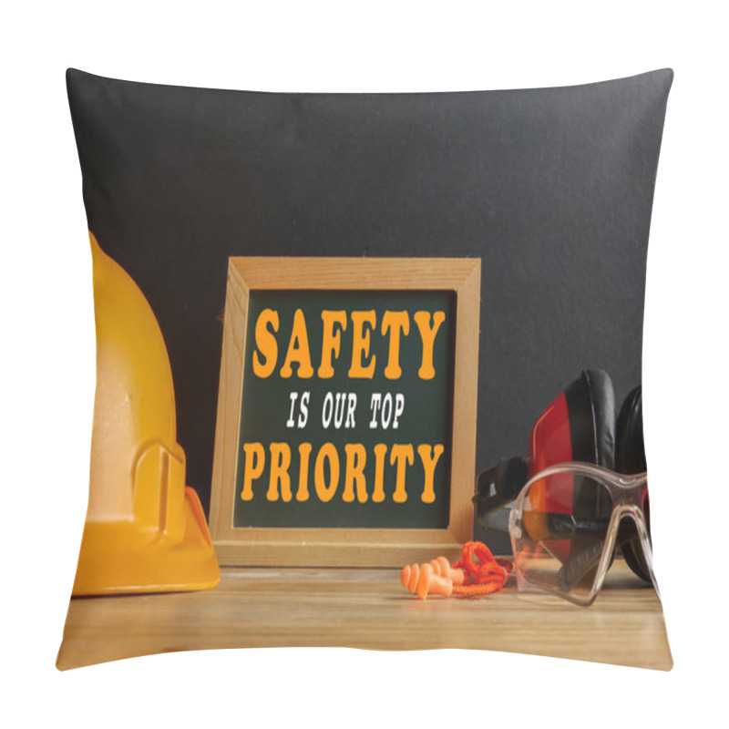 Personality  SAFETY IS OUR TOP PRIORITY CONCEPT. Personal Protective Equipmen Pillow Covers