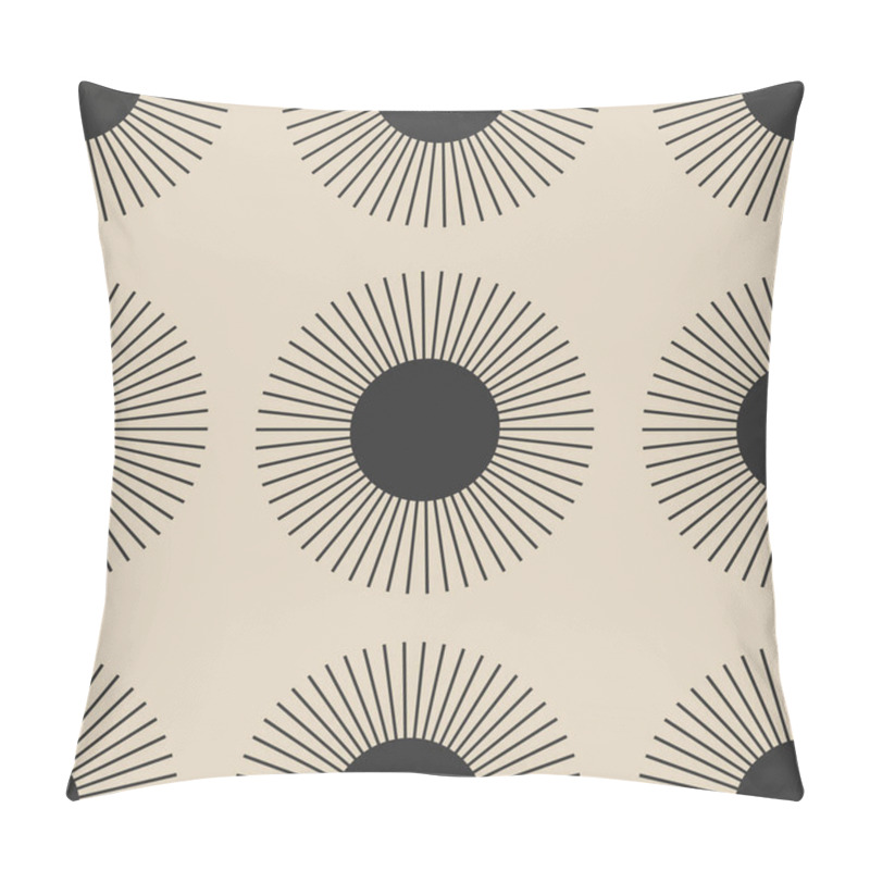 Personality  Trendy Minimalist Seamless Pattern With Abstract Creative Geometric Composition Pillow Covers