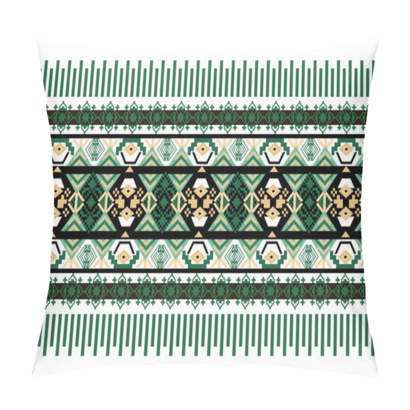 Personality  Ethnic Pattern Seamless, Geometric Design ,Aztec Embroidery Border Seamless Patterns.ethnic Design,  Pattern Art Wallpaper Background, Design For Fabric, Curtain, Carpet ,geometry Seamless Pattern Pillow Covers