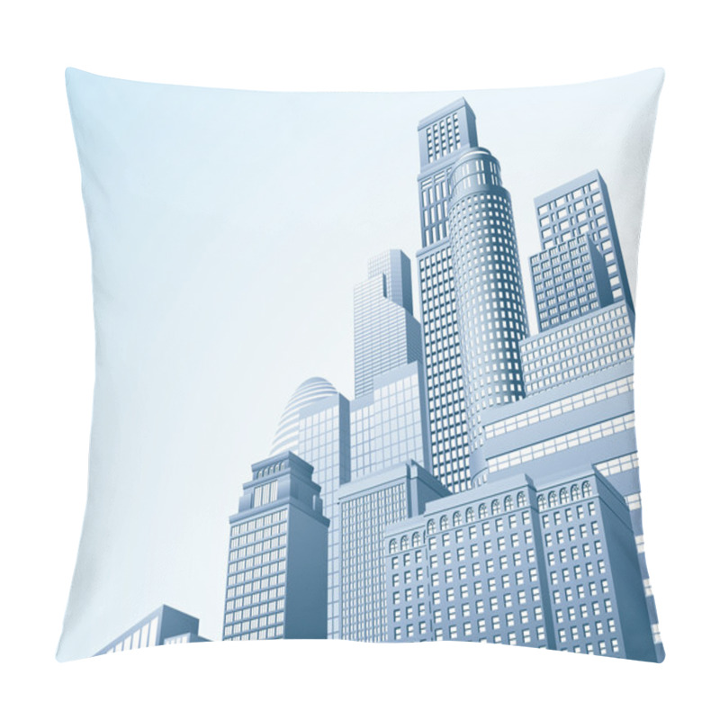 Personality  Financial Distrait Urban City Scape Pillow Covers