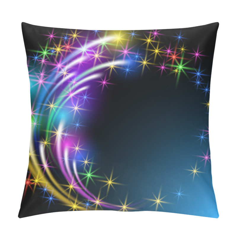 Personality  Salute And Firework With Sparkle Stars Pillow Covers