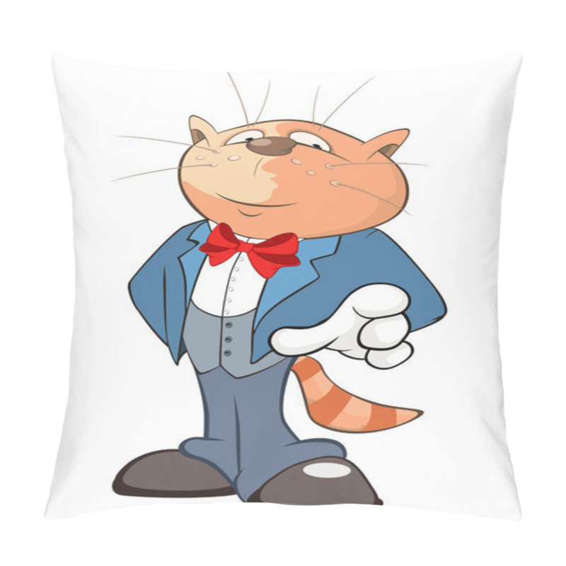 Personality  Set Of A Cute Cartoon Cats For You Design Pillow Covers