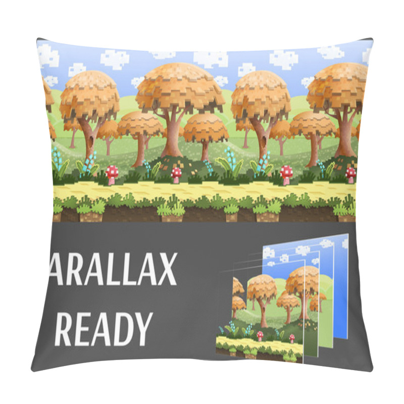 Personality  Cartoon Landscape For Game Interface Pillow Covers