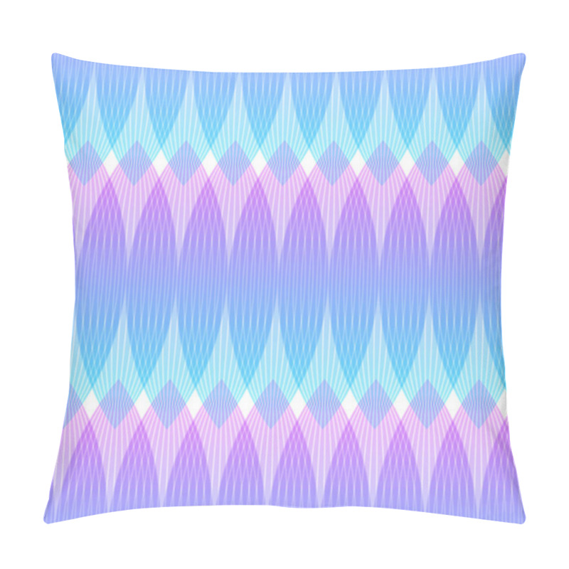 Personality  Abstract Pink Blue Background, Geometric Shapes Pillow Covers