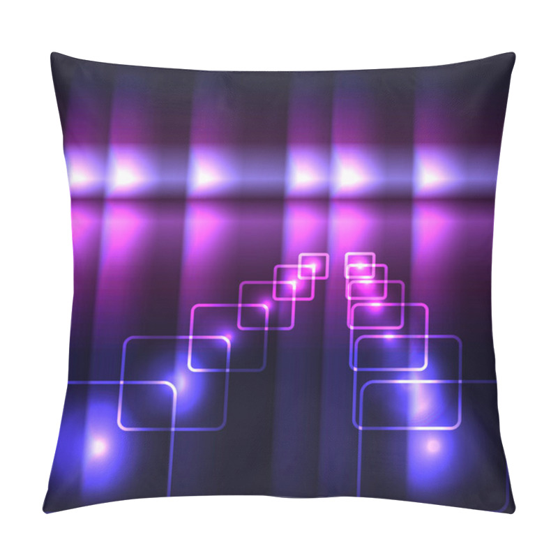 Personality  Glowing Violet Vector Background Pillow Covers