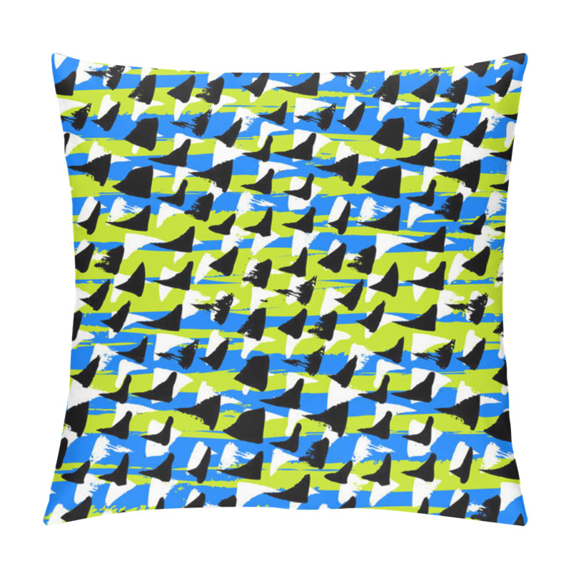 Personality  Ditsy Pattern With Hand Drawn Small Triangles Pillow Covers