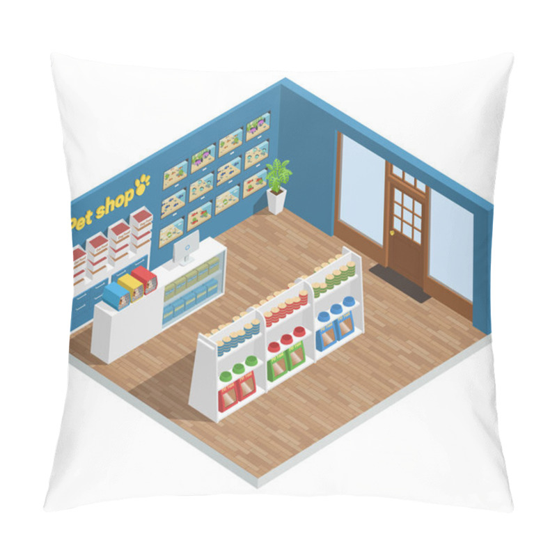 Personality  Pet Shop Interior Composition Pillow Covers