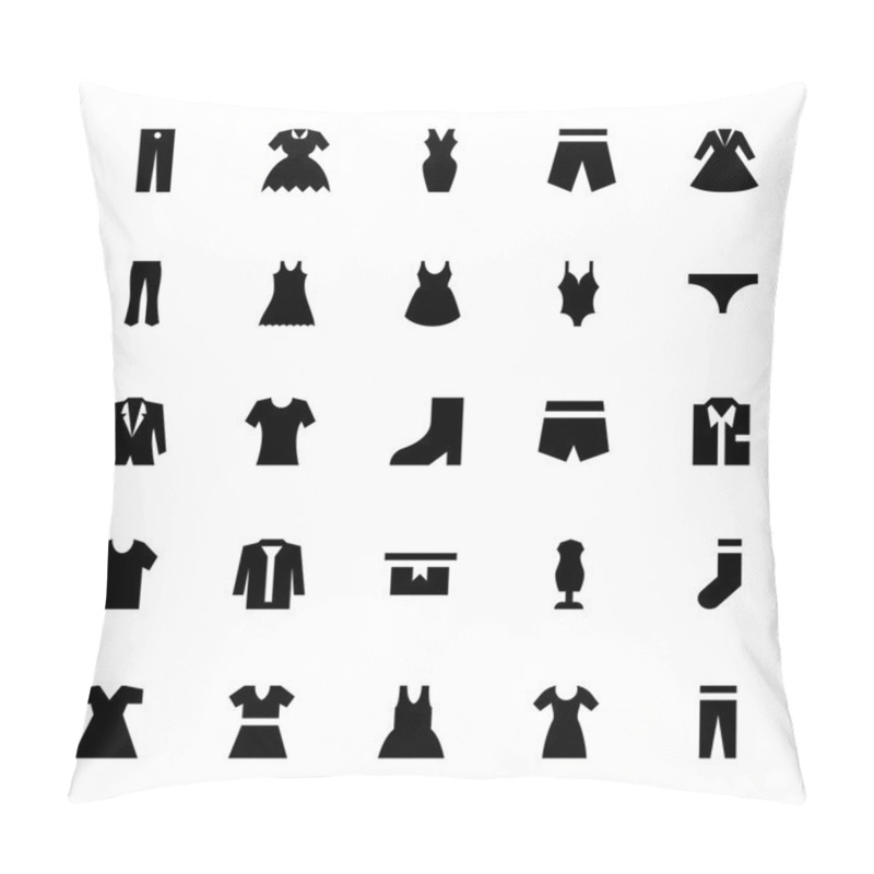 Personality  Clothes Vector Icons 3 Pillow Covers