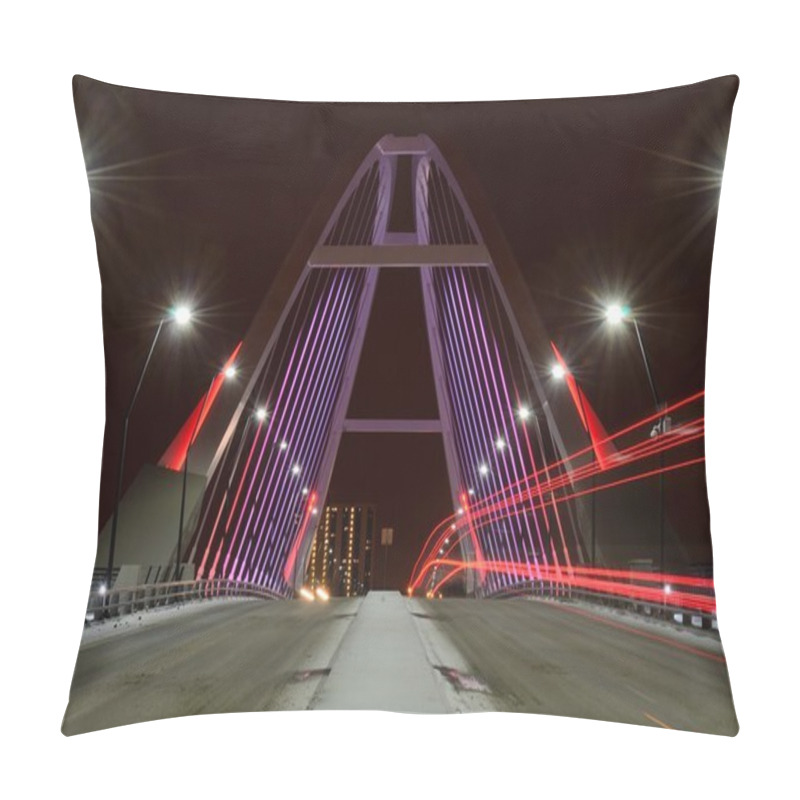 Personality  Lowry Avenue Bridge In Minneapolis Pillow Covers