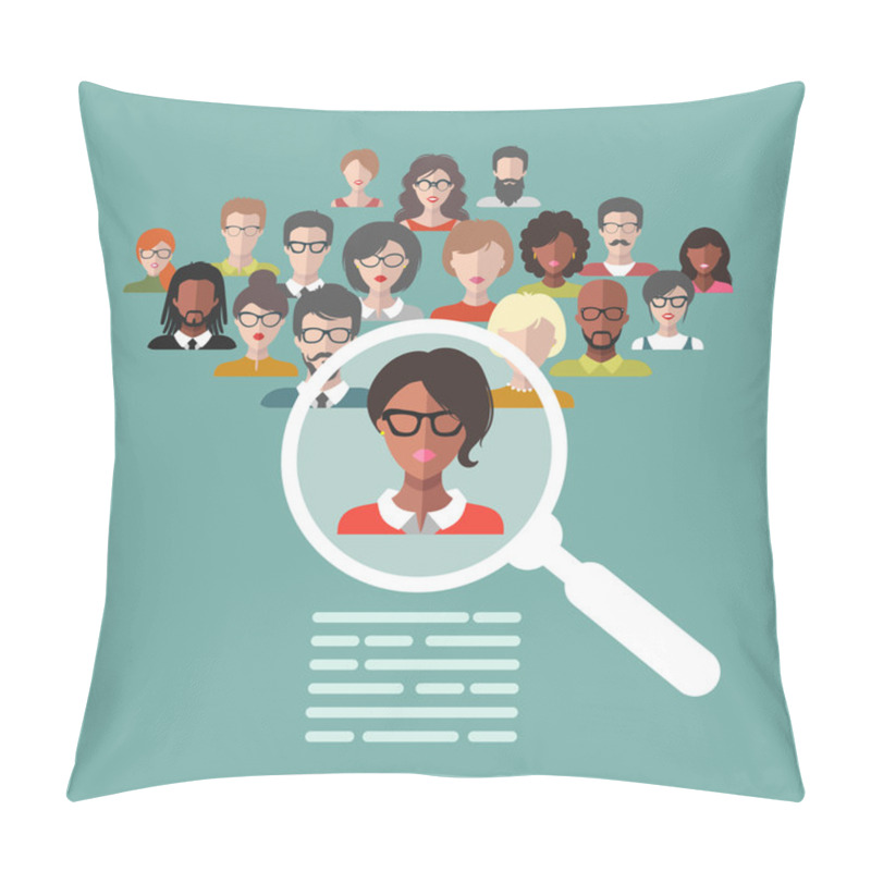 Personality  Concept Of Human Resources Management Pillow Covers