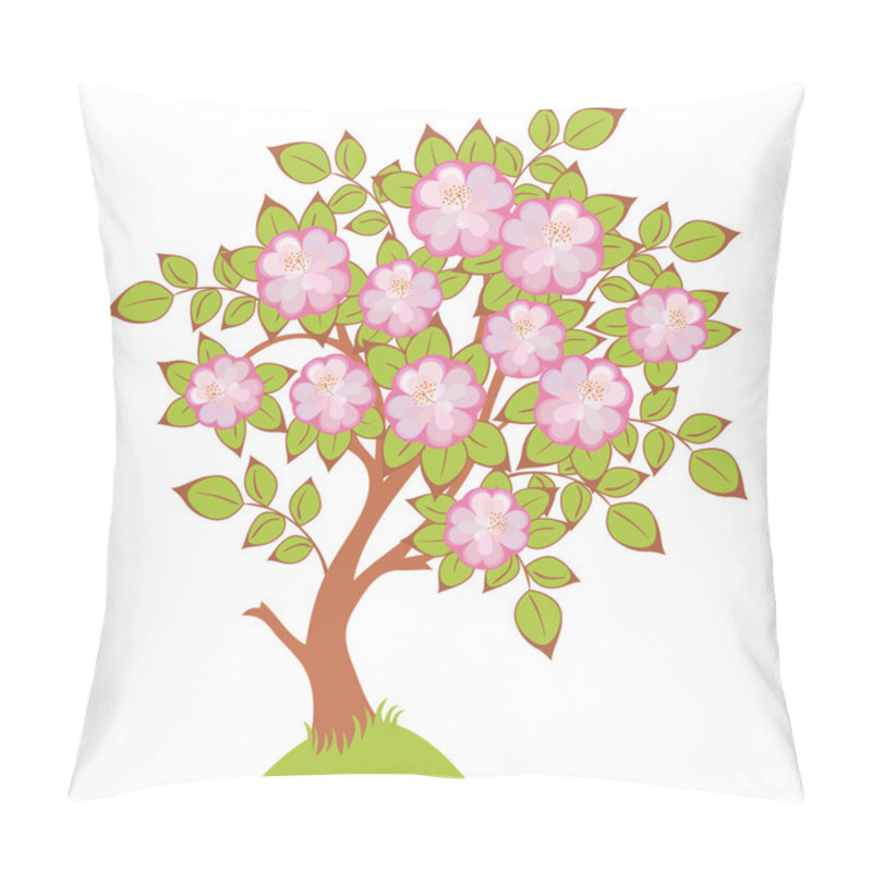 Personality  Vector Of Cherry Blossoms Pillow Covers