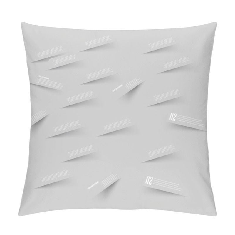 Personality  Set Of Blank Rectangle Labels With Acute Pillow Covers