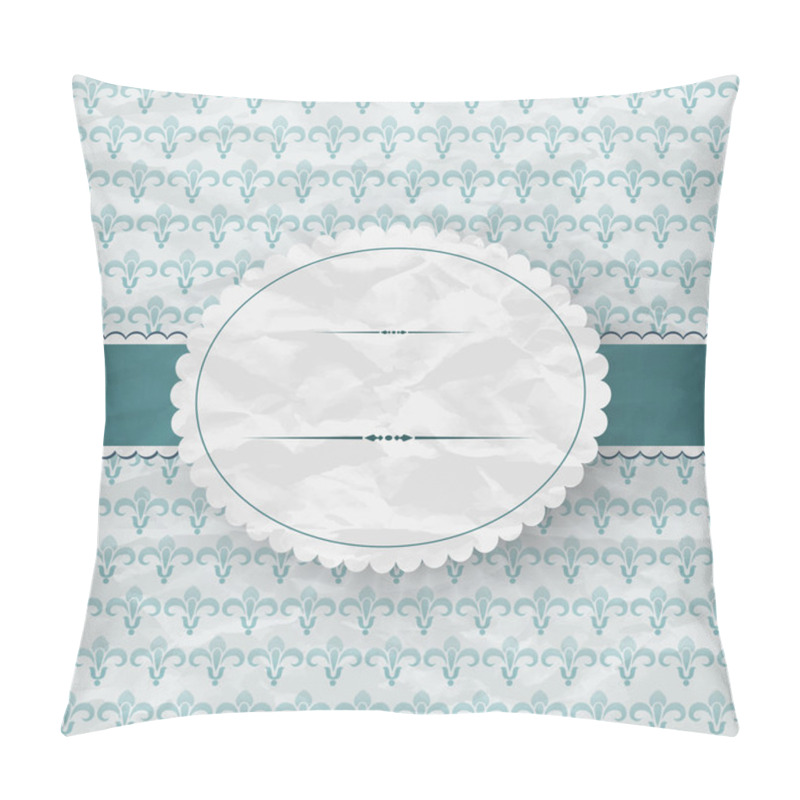 Personality  Blue Floral Texture, Vector Illustration  Pillow Covers