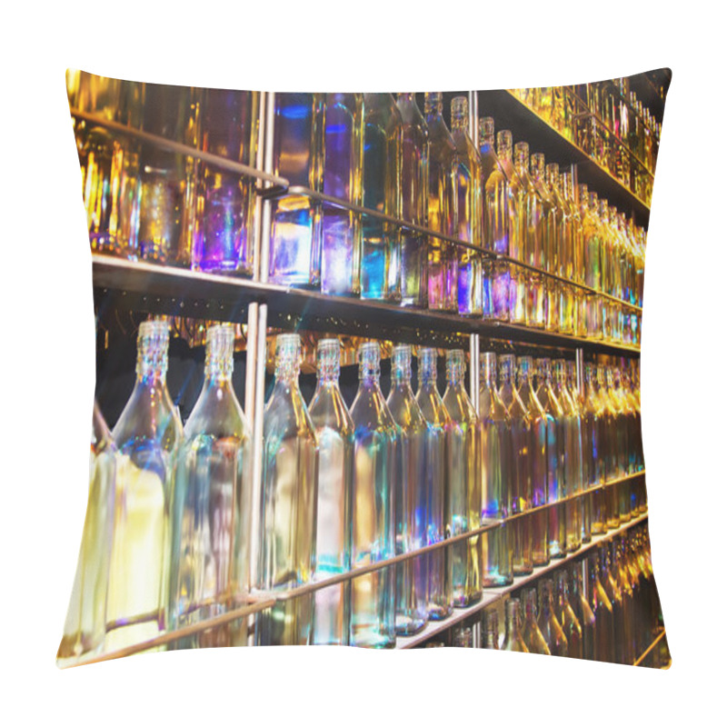 Personality  Group Of Empty Bottles. Pillow Covers